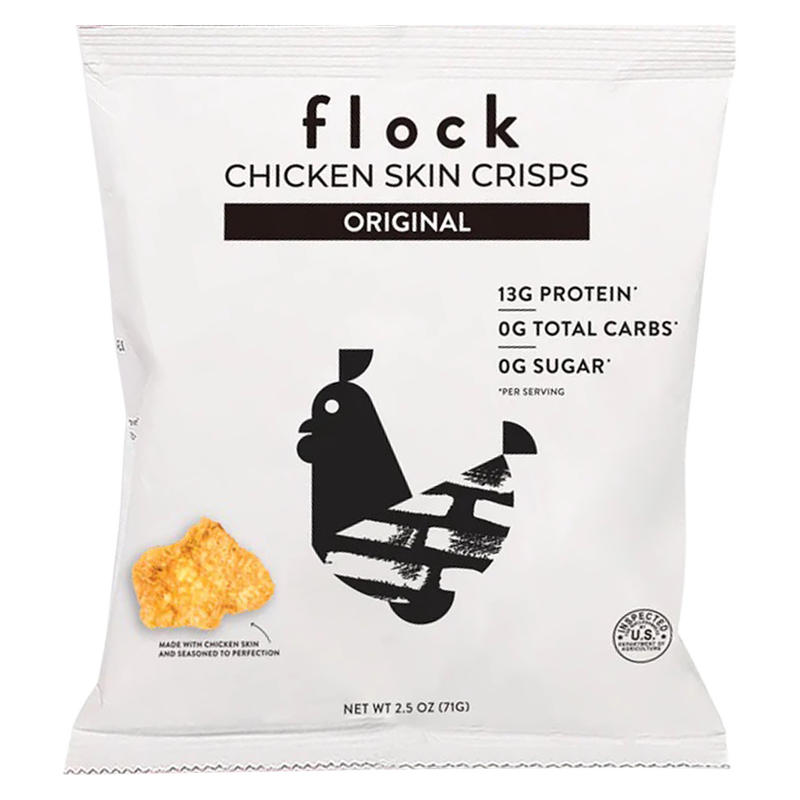 Flock Original Chicken Skin Chips 2.5oz