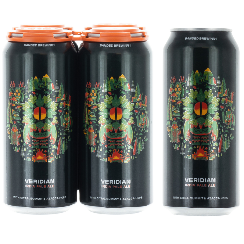 Banded Brewing Veridian Ipa 4Pk 16Oz Can 6% Abv