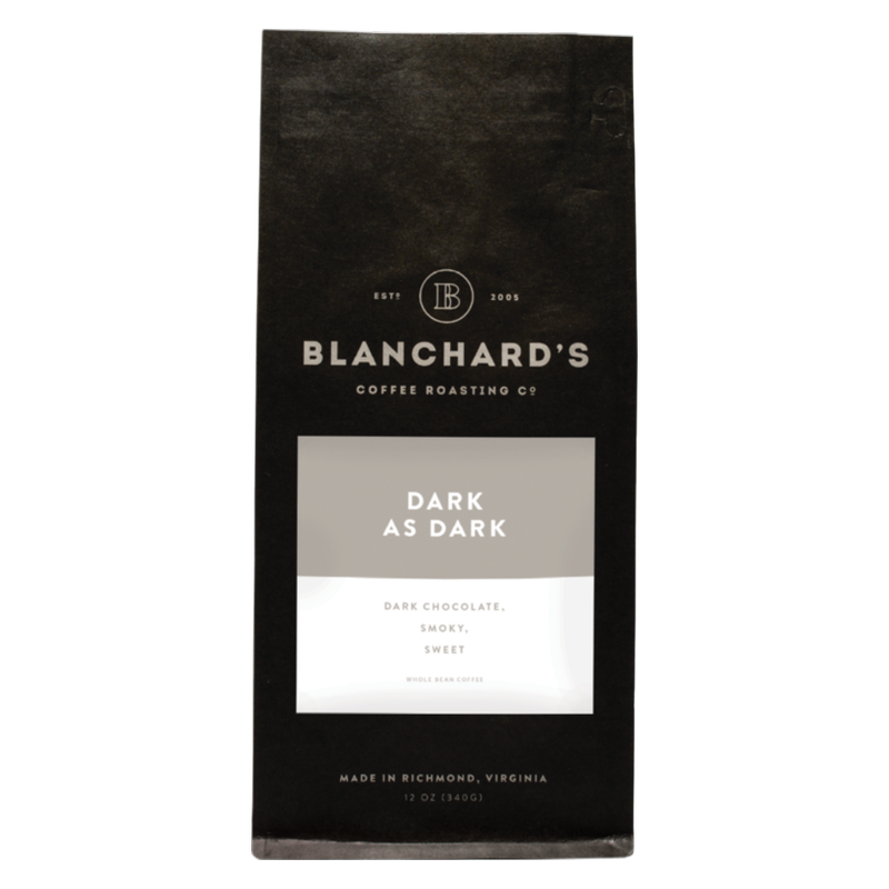 Blanchard's Dark As Dark Whole Bean 12oz