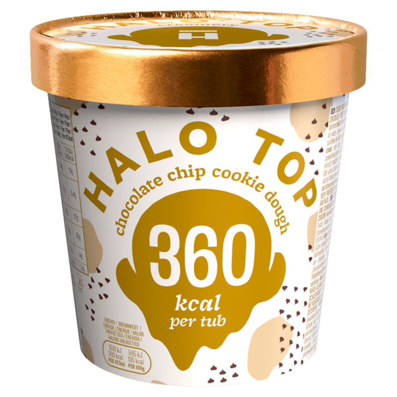 Halo Top Chocolate Chip Cookie Dough, 473ml