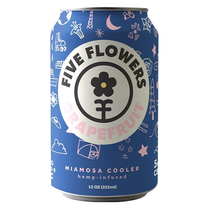 Five Flowers 5mg THC Variety Pack 8pk 12oz Can