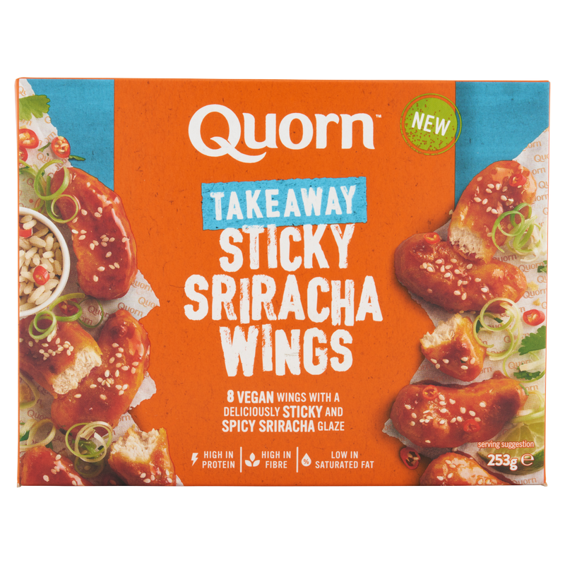 Quorn 8 Vegan Sticky Sriracha Wings, 253g