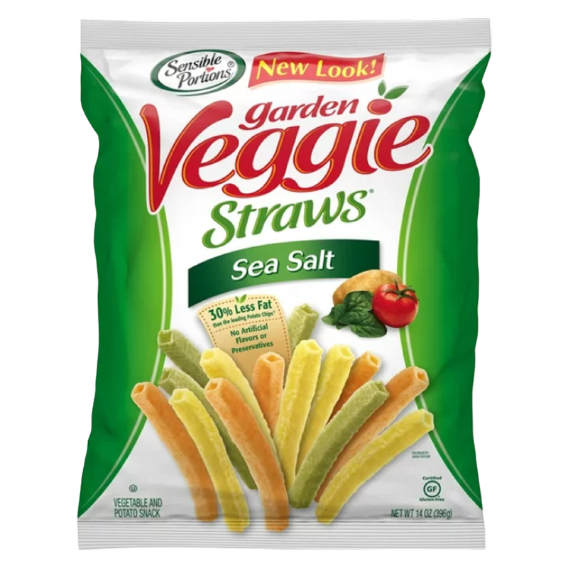 Sensible Portions Garden Veggie Straws Sea Salt Potato and Vegetable Snack 5 oz