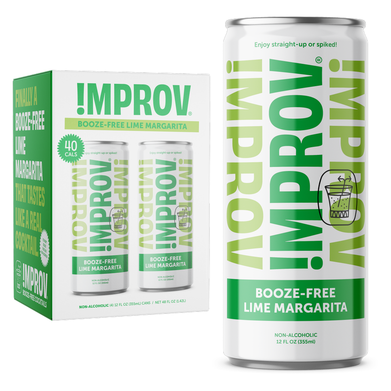 !mprov Booze-Free Lime Margarita 4pk 12oz Can