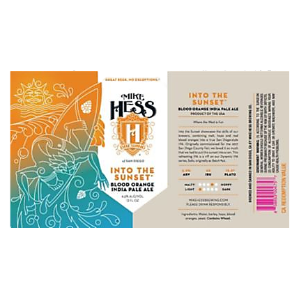 Mike Hess Into the Sun Blood Orange IPA (5 GAL KEG)