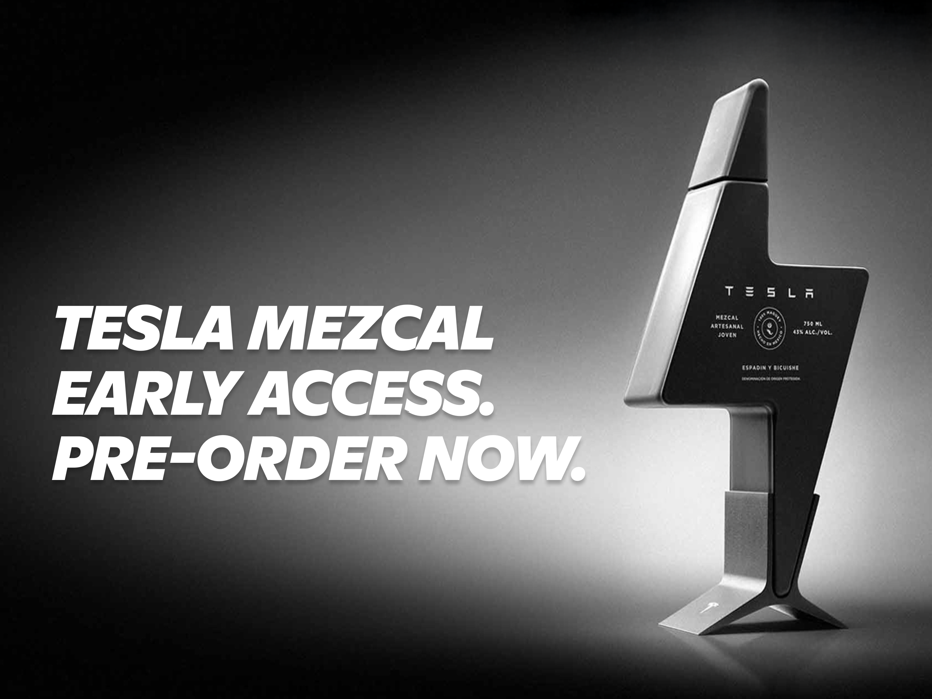 Gopuff: Tesla Mezcal Pre-Order – Limited Early Access, Smoky