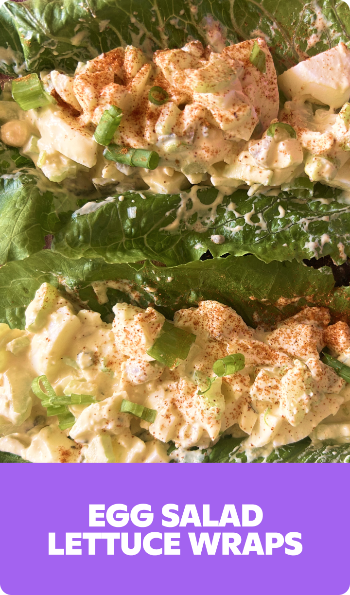 Creamy egg salad lettuce wraps with green onions & paprika. Shop fresh snacks on Gopuff.