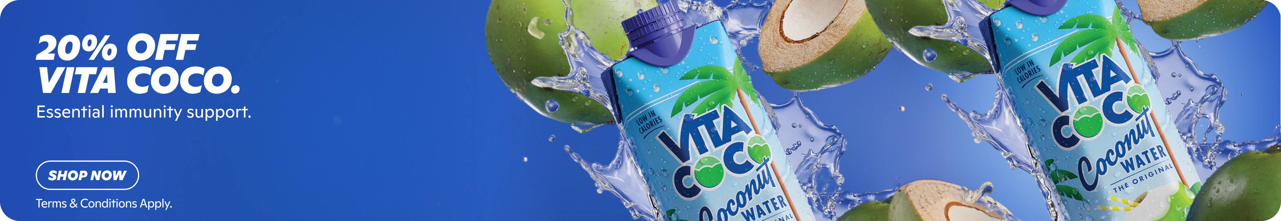 Gopuff: 20% OFF VITA COCO coconut water for essential immunity support. Shop Now.