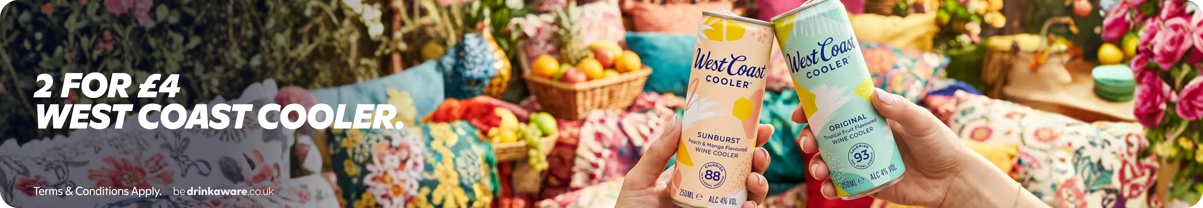 Gopuff: 2 FOR £4 West Coast Cooler wine coolers. Shop this drinks offer now.