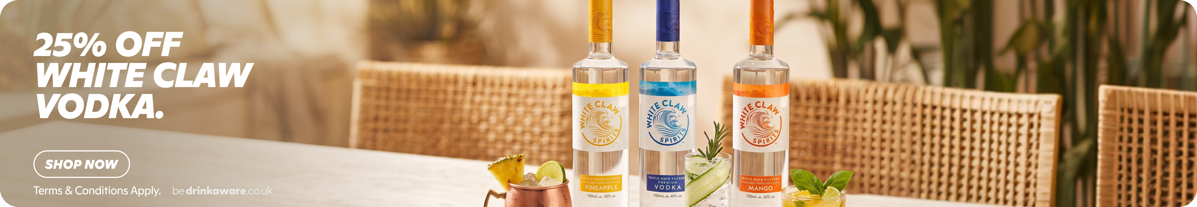 Gopuff: 25% OFF WHITE CLAW VODKA. Shop Pineapple, Premium, and Mango spirits now.