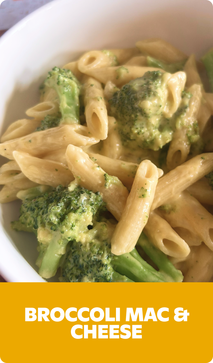 Gopuff Broccoli Mac & Cheese pasta dish. Scan Now.
