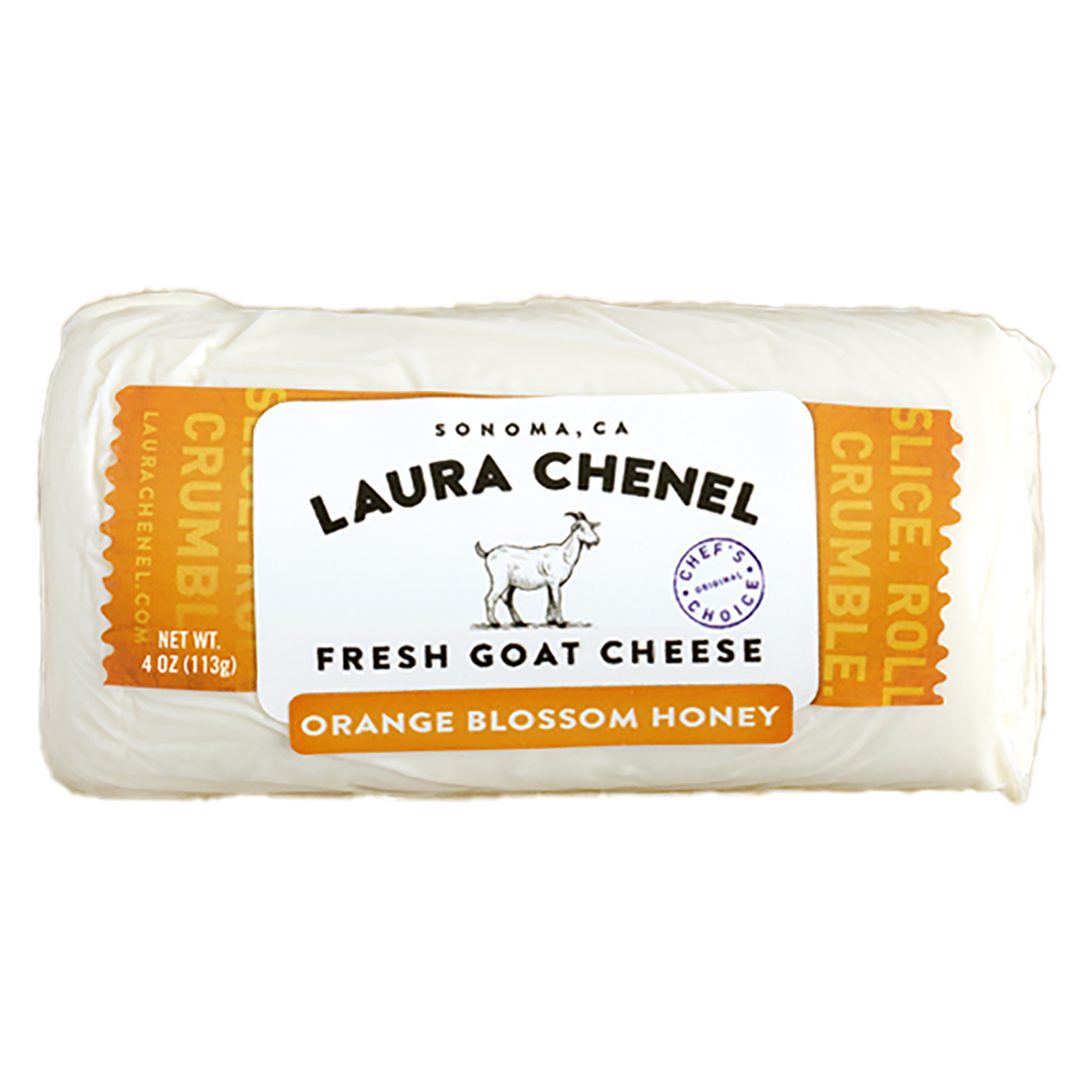 Laura Chenel Honey Orange Blossom Goat Cheese Log - 4oz