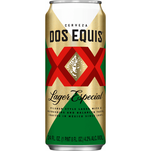 Dos Equis Lager Single 24oz Can 4.2% ABV