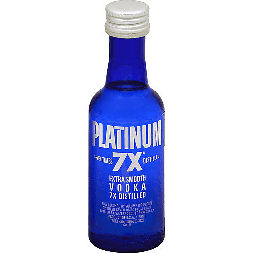 Platinum 7X Vodka 50ml (80 Proof)