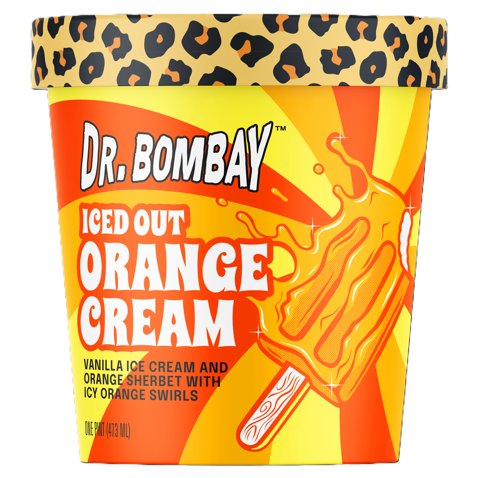 Dr. Bombay Iced Out Orange Cream Ice Cream Pint