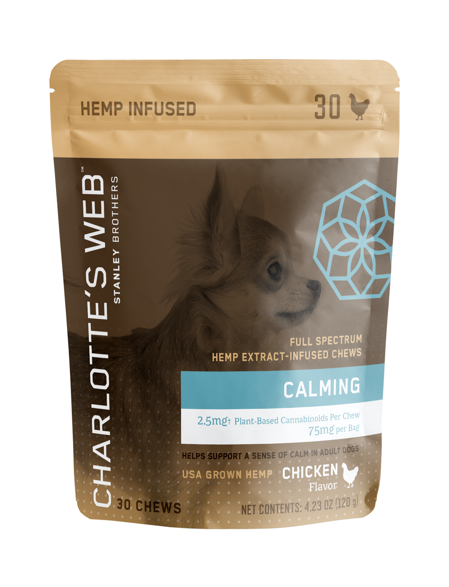Charlotte's Web Calming Chews for Dogs 2.5mg -30ct