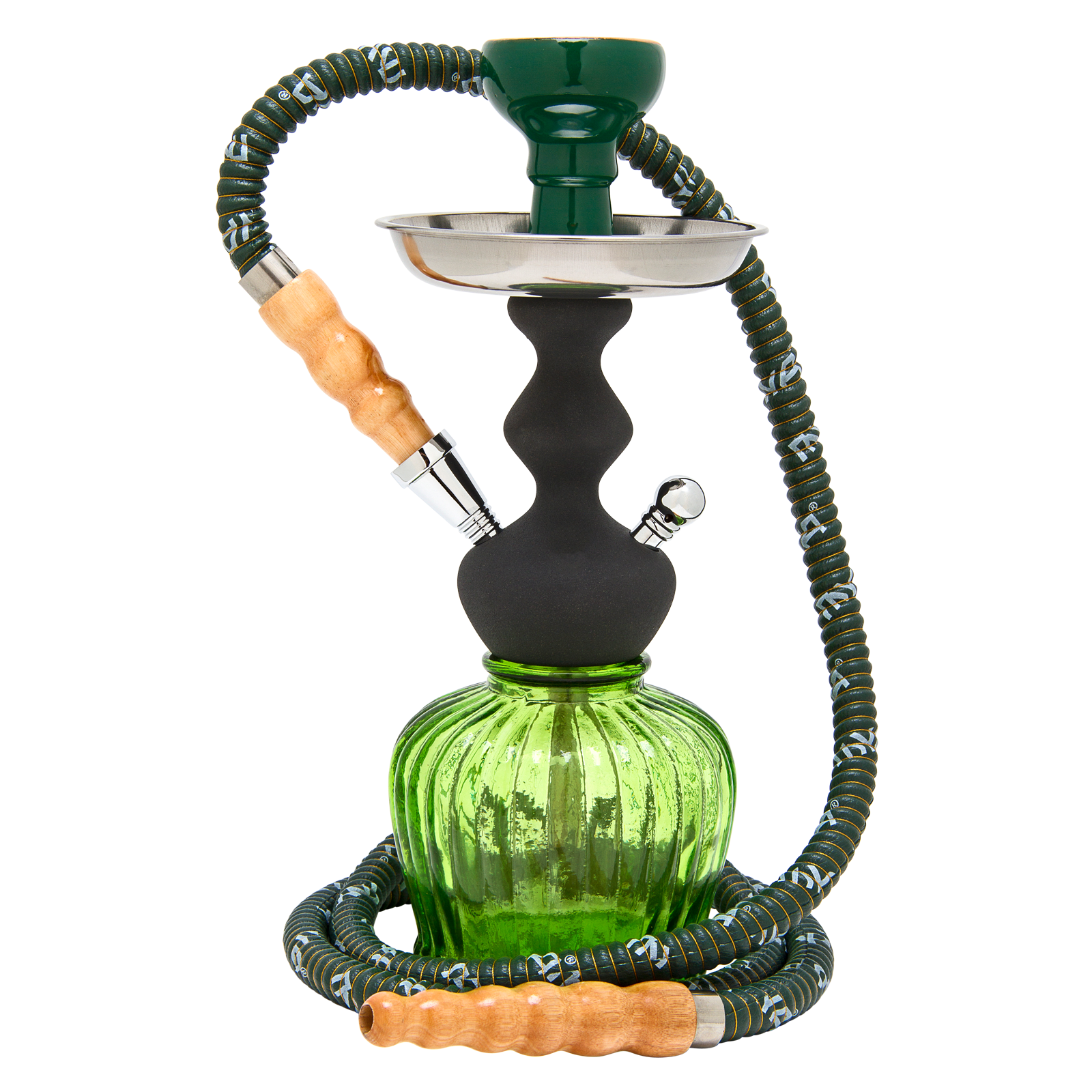 Mya Saray Econo QT Black Stem Olive Green Hookah