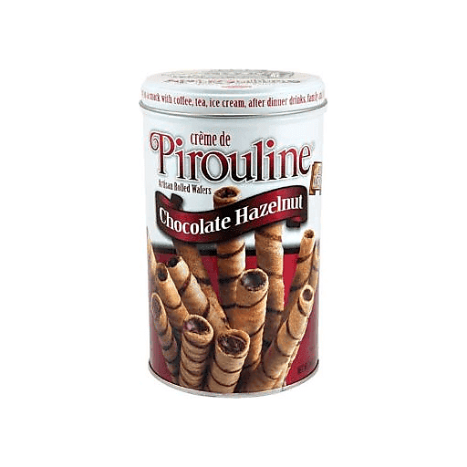 Creme De Pirouline Chocolate Hazelnut Artisan Rolled Wafers 14oz