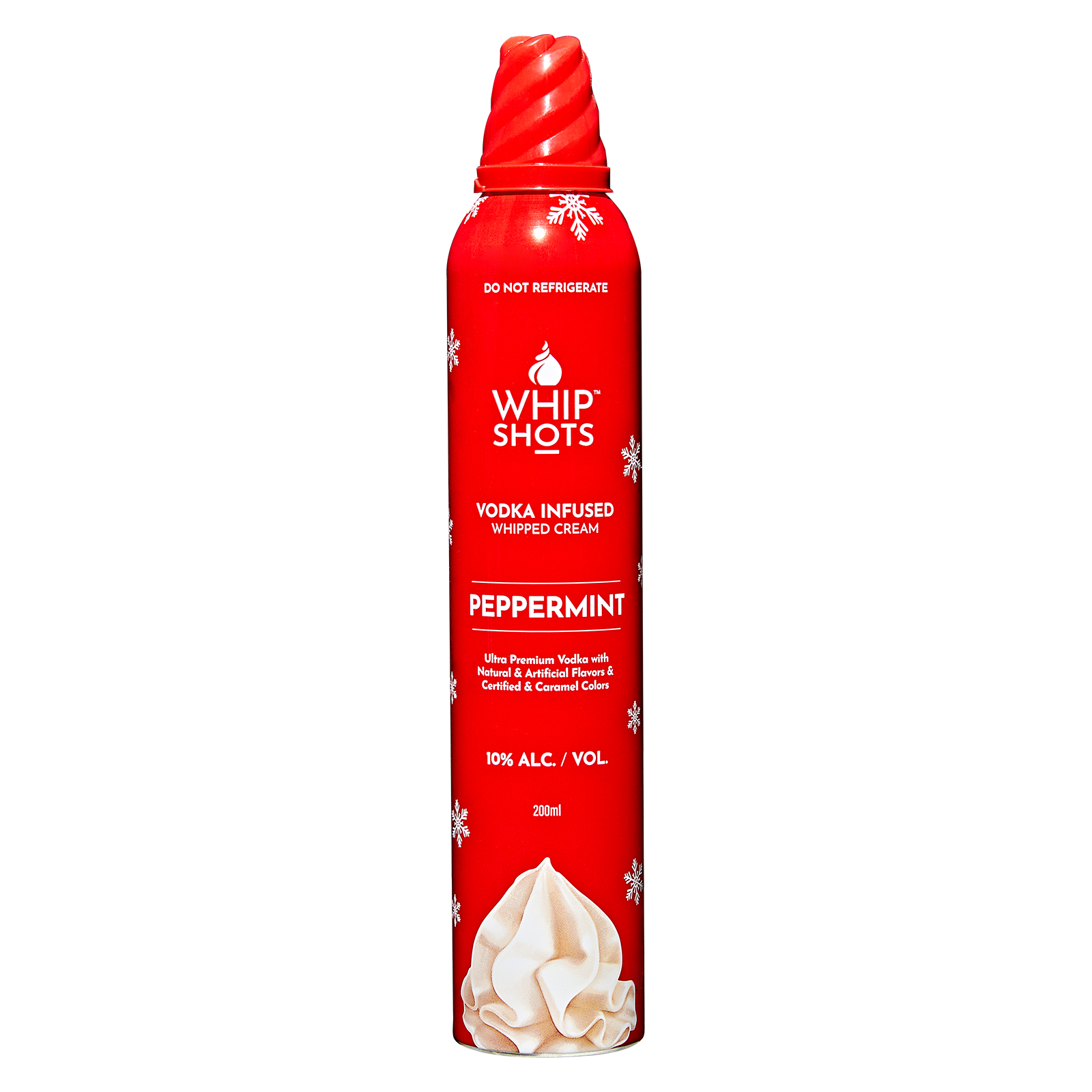 Whipshots Peppermint Vodka Infused Whipped Cream 200ml 10% ABV