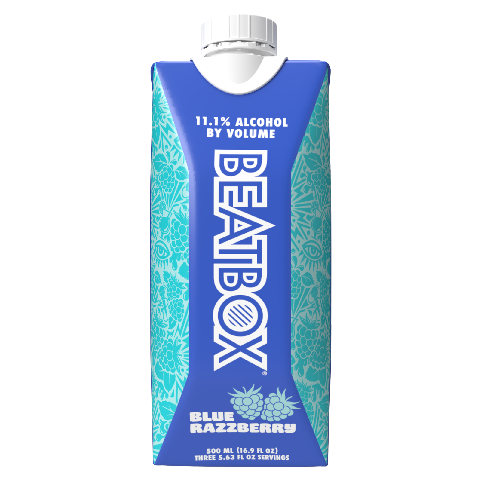BeatBox Party Punch Blue Razz Malt Single 500ml  11.1% ABV