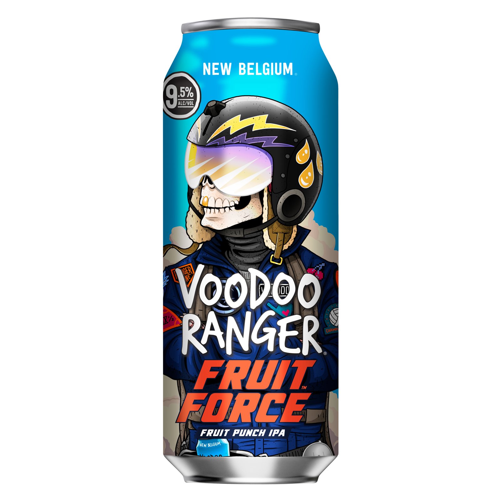 New Belgium Voodoo Ranger Fruit Force IPA Single 19.2oz Can 9.5% ABV