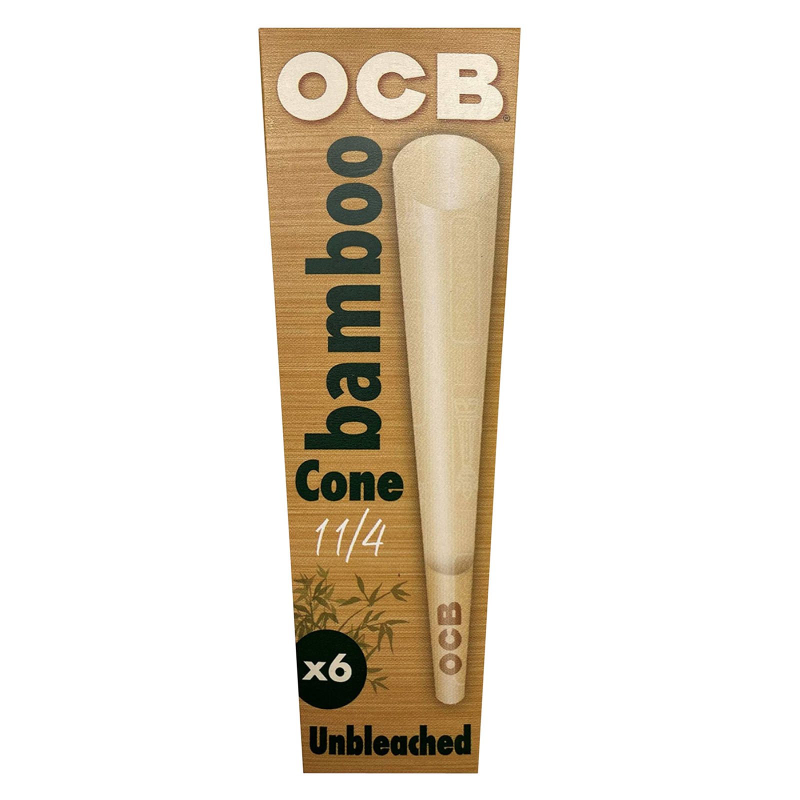 Ocb Bamboo Cone Unblch 1.25 6pk