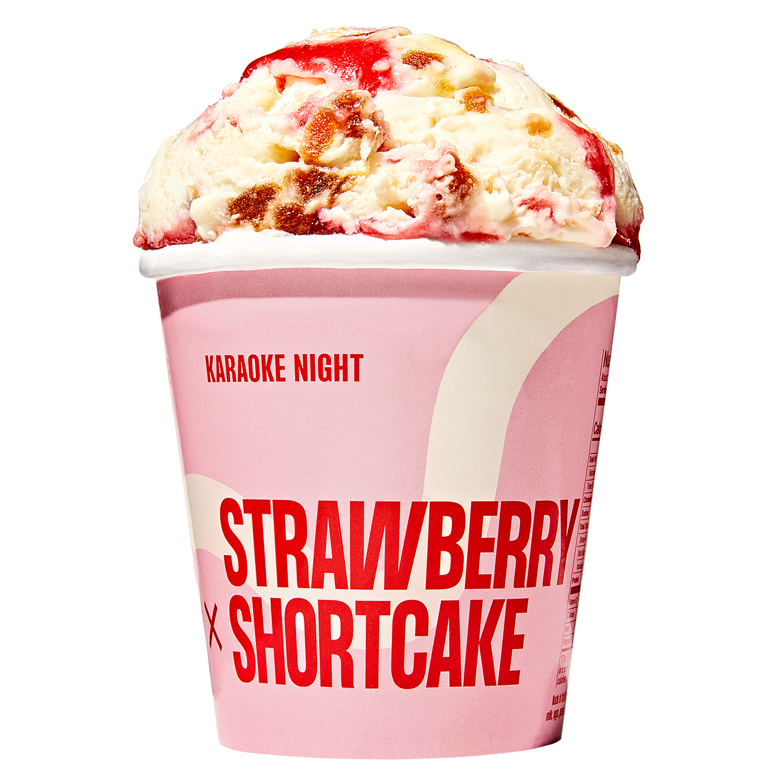 Boba x Ice Cream Strawberry Shortcake Pint