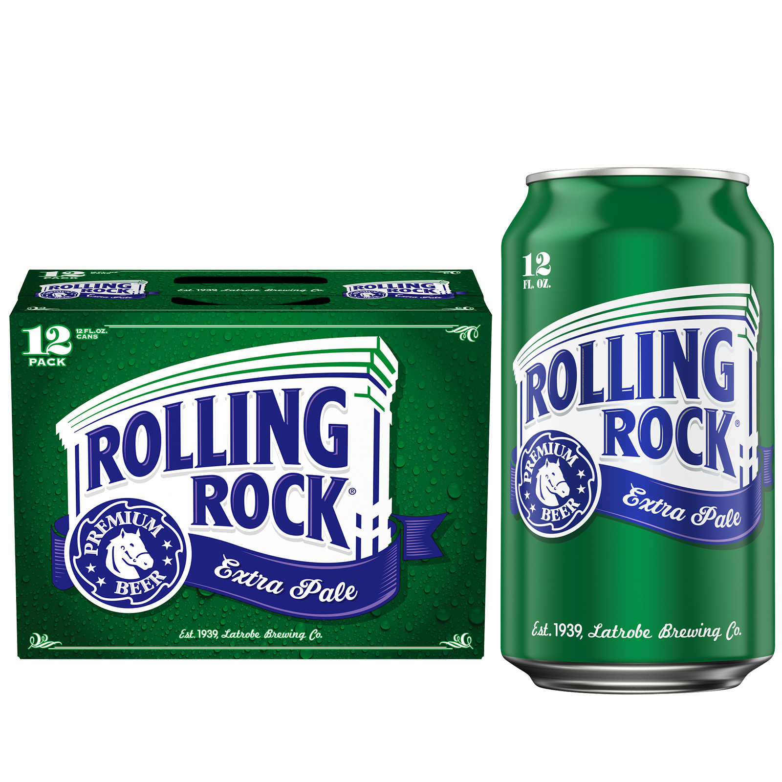 Rolling Rock 12pk 12oz Can 4.4% ABV