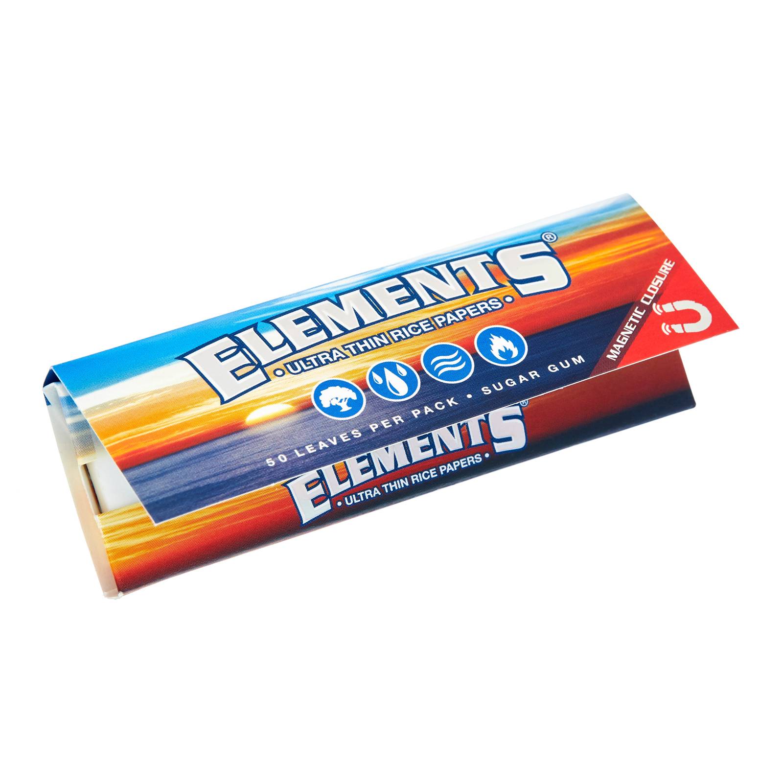 Elements Ultra Thin Magnetic Closure Rice Papers 50ct