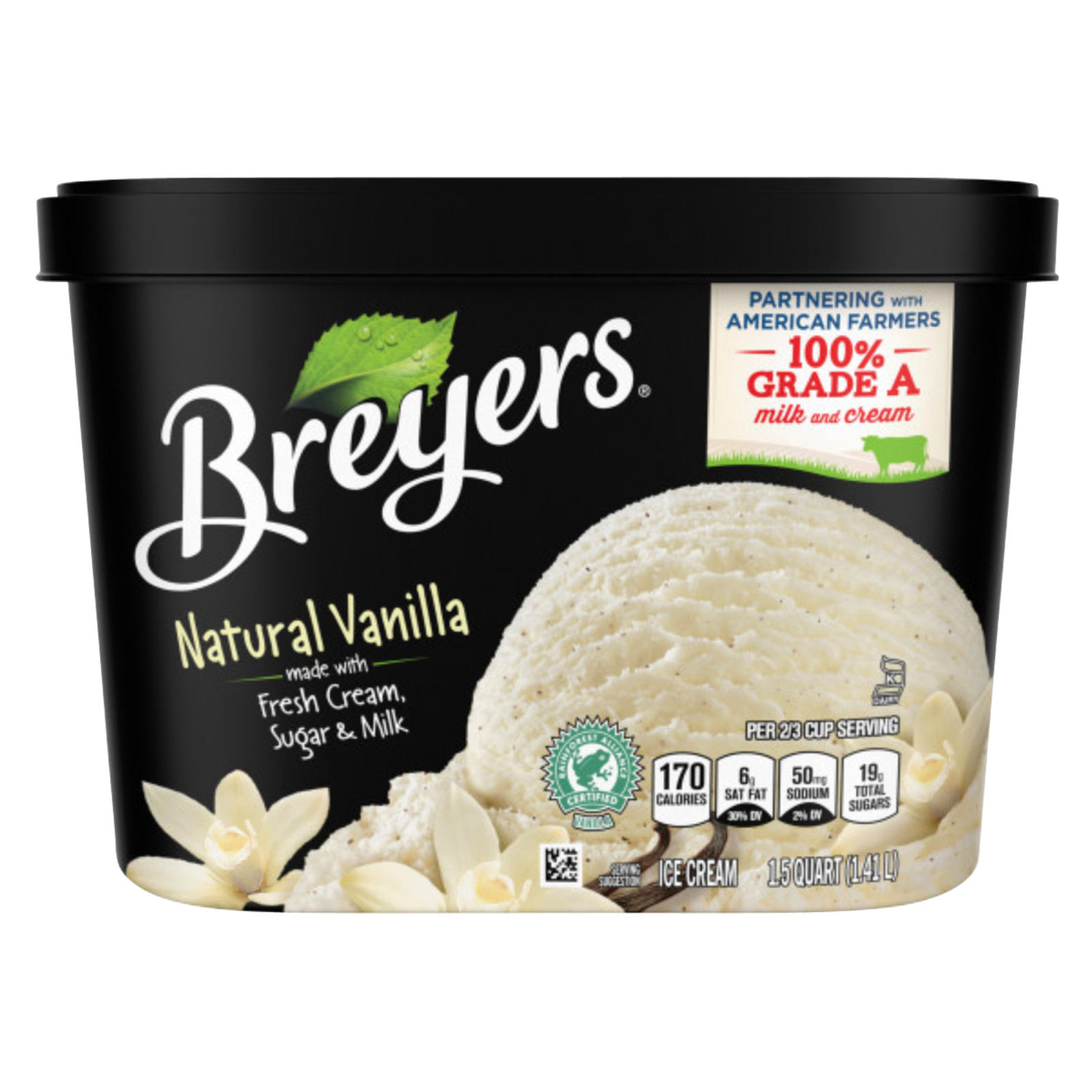 Breyers Natural Vanilla Ice Cream 48oz