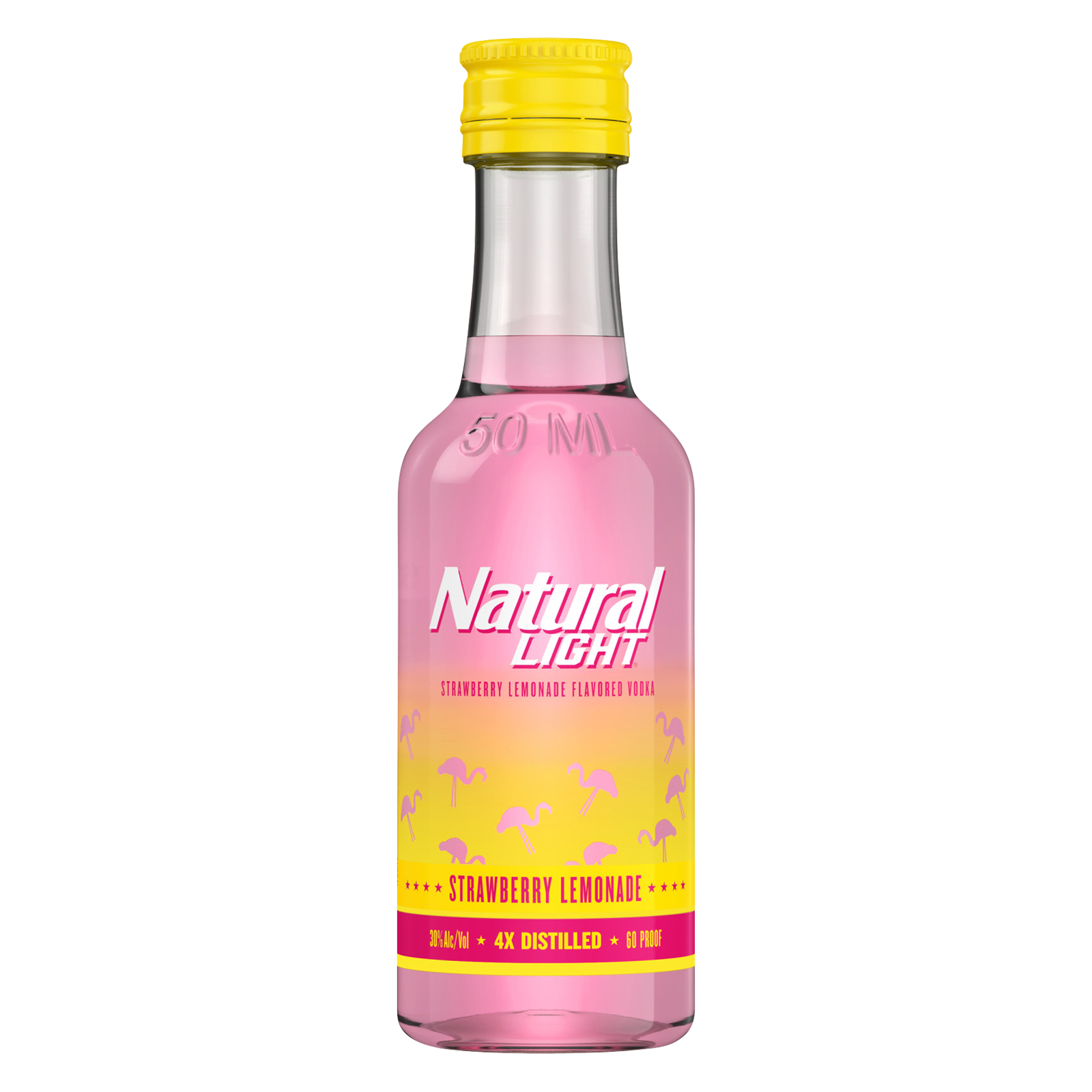 Natural Light Strawberry Lemonade Vodka 50ml (60 Proof)