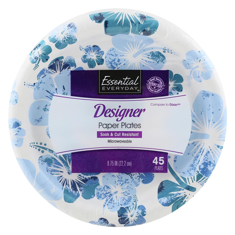 Essential Everyday 8.75 in Paper Plate 45ct Delivered In As Fast As