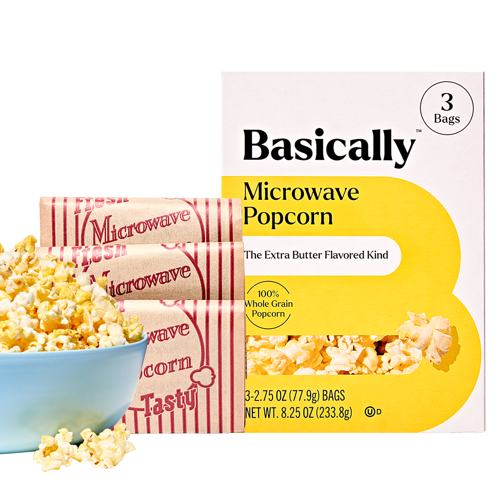 Basically 3ct Microwave Extra Butter Popcorn Delivered In As Fast As