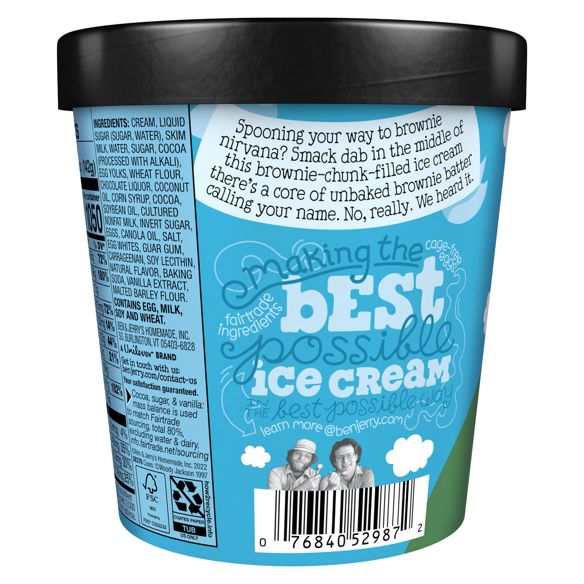 Ben & Jerry's Brownie Batter Core Ice Cream Pint Ice Cream fast