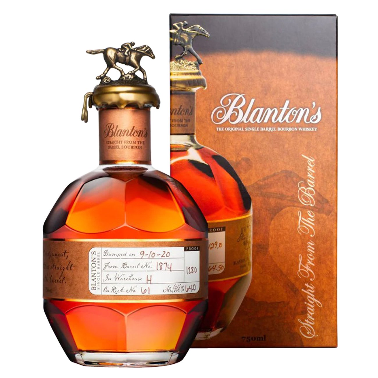Blanton's Straight From The Barrel Bourbon 750ml Delivered In As Fast