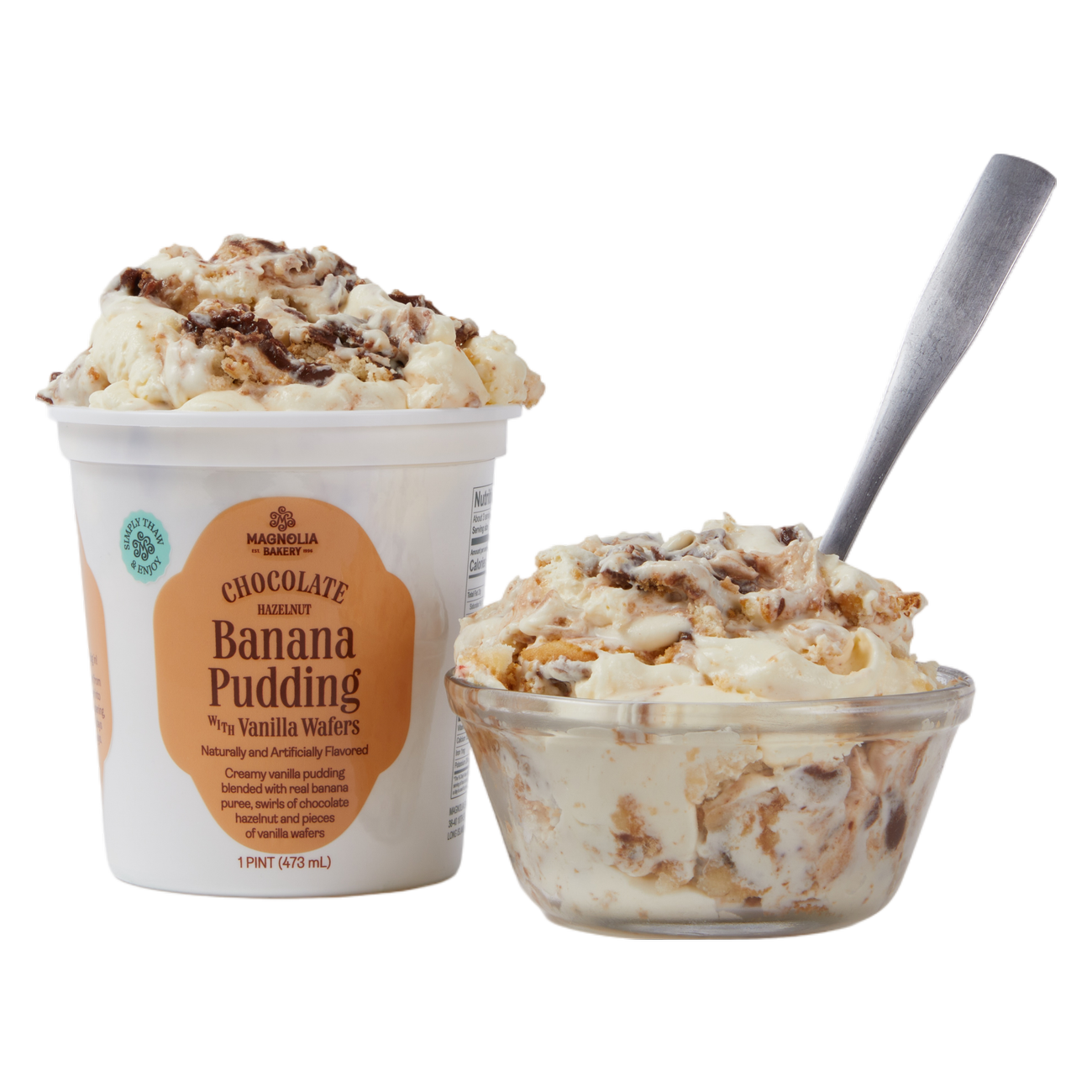 Magnolia Bakery Banana Pudding with Vanilla Wafers and Chocolate