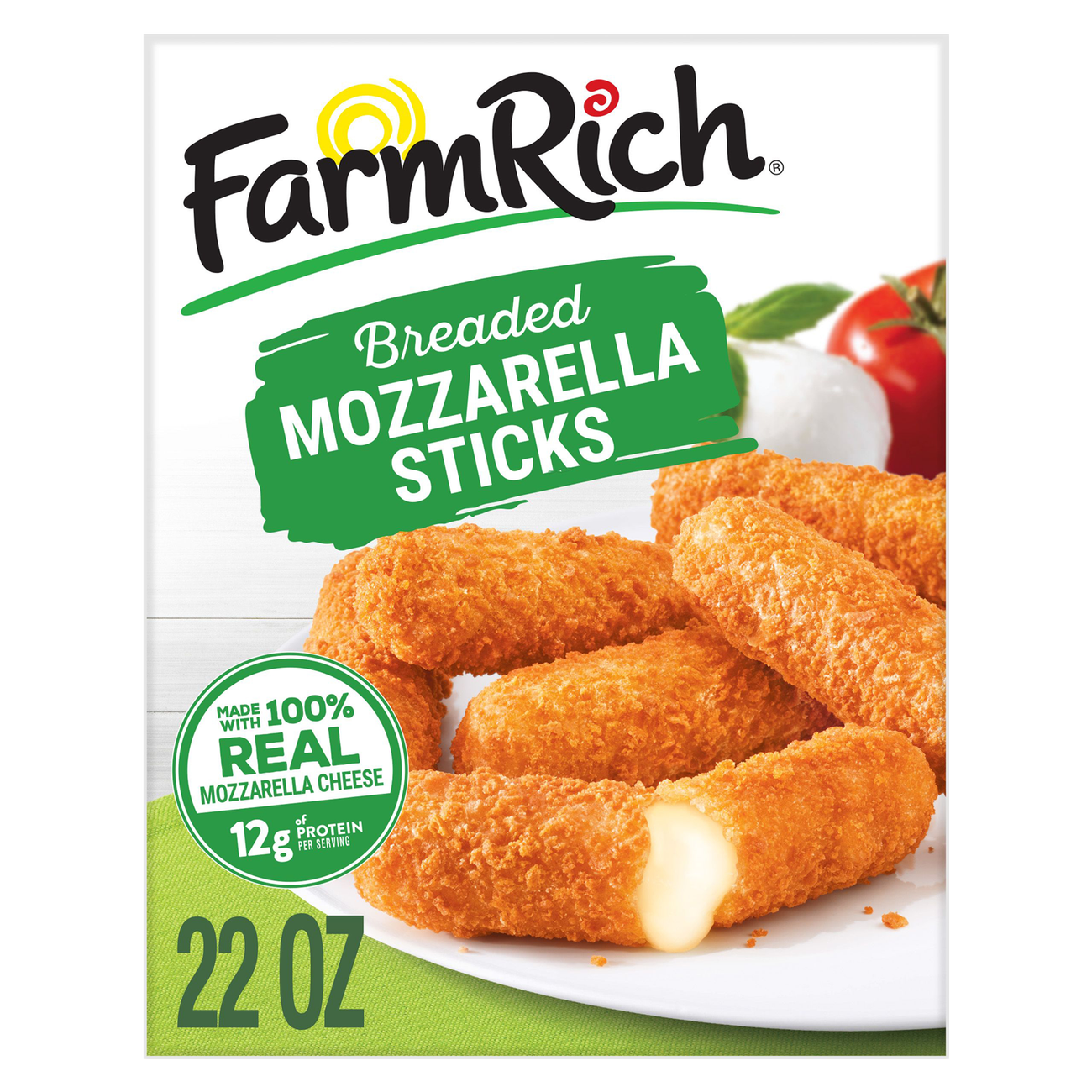 Farm Rich Frozen Breaded Mozzarella Cheese Sticks 22oz Delivered In