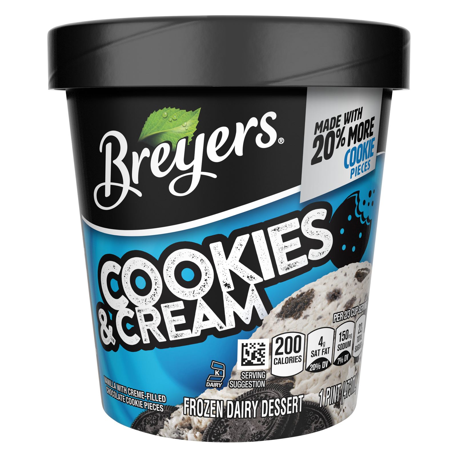 Breyers Cookies & Cream Ice Cream Pint Delivered In As Fast As 15