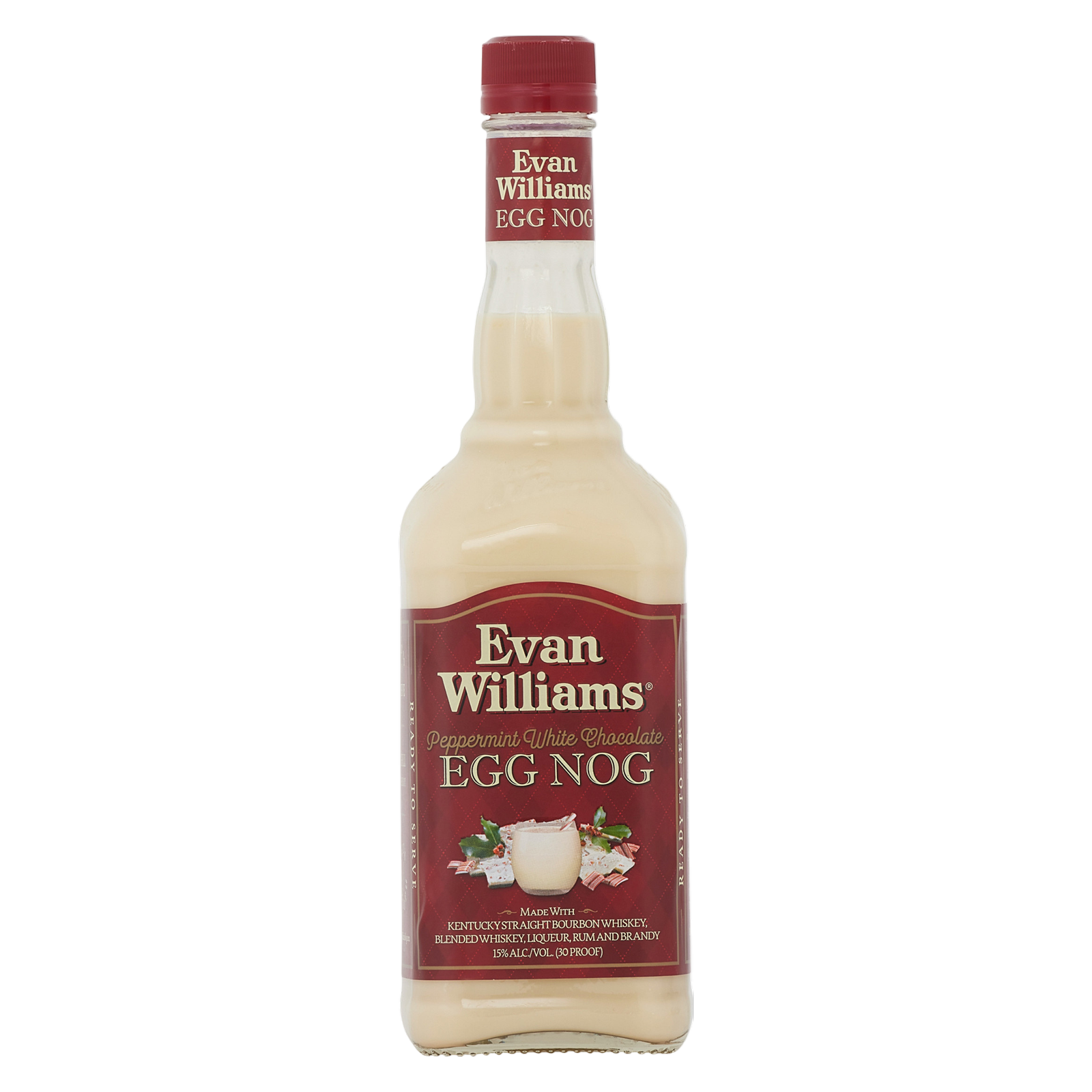 Evan Williams Peppermint White Chocolate Egg Nog 750ml Bottle ...