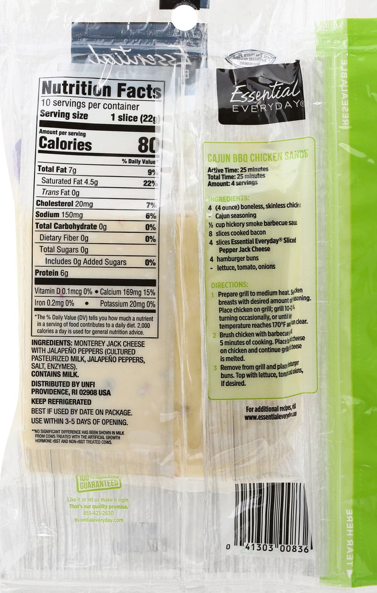 Essential Everyday Sliced Pepper Jack Cheese 8oz Delivered In As Fast