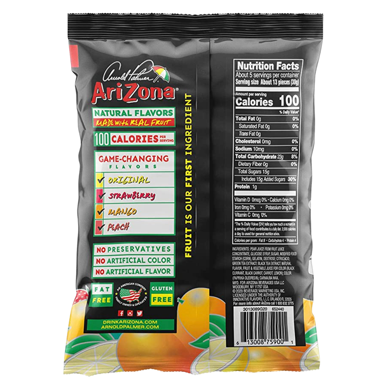 Arizona Arnold Palmer Fruit Snacks 5oz Delivered In As Fast As 15