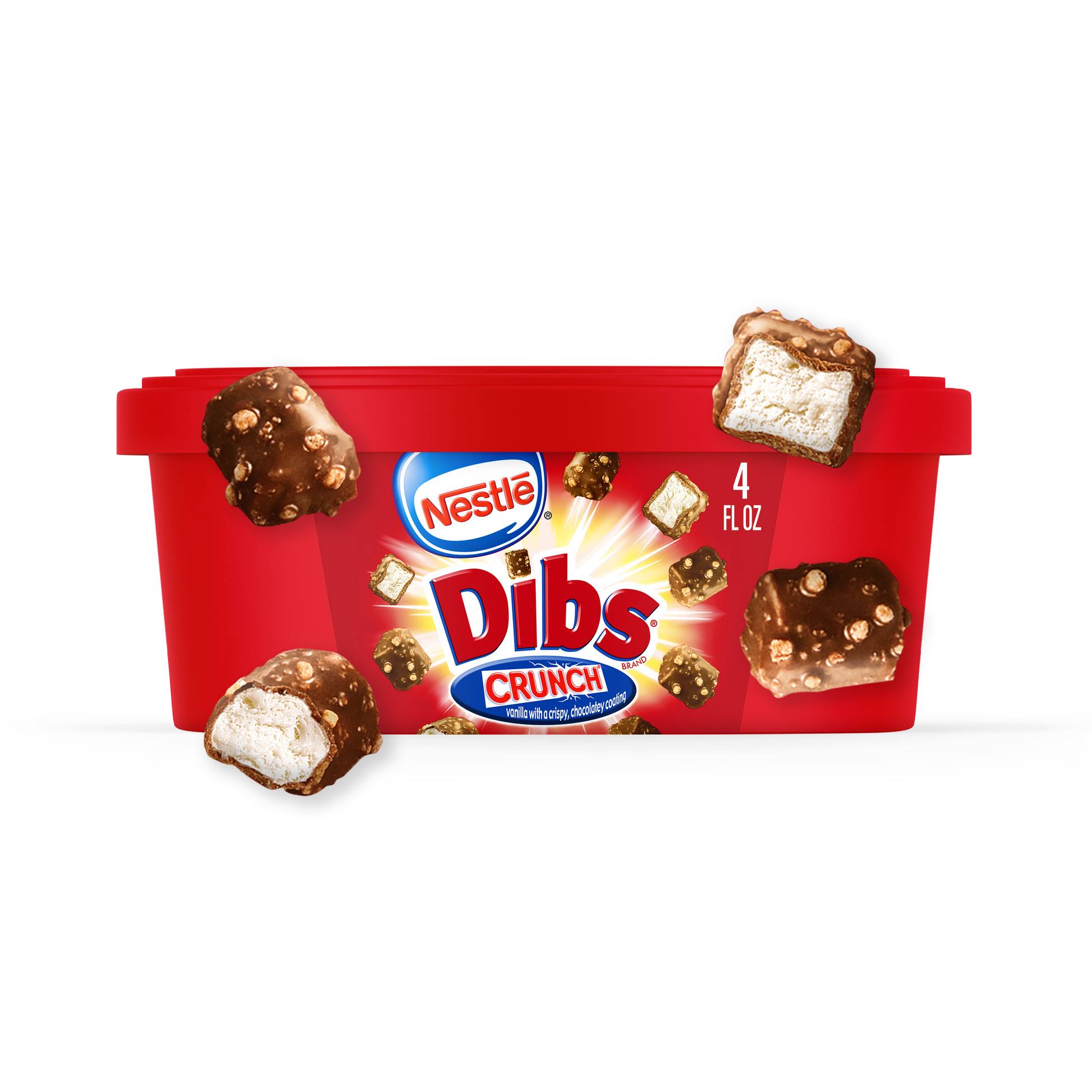 Nestle Dibs Vanilla Ice Cream with Crunch Coating Bites 4oz - Delivered
