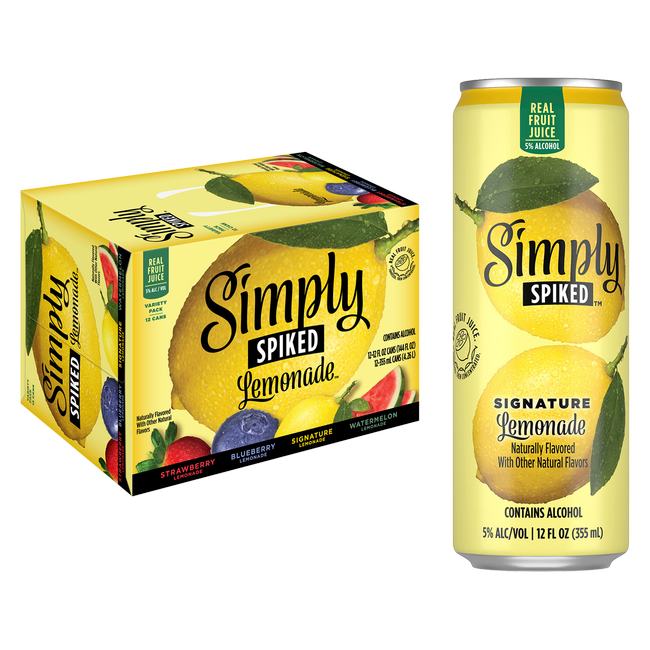 Simply Spiked Lemonade Variety Pack 12pk 12oz Can 5.0 ABV Alcohol