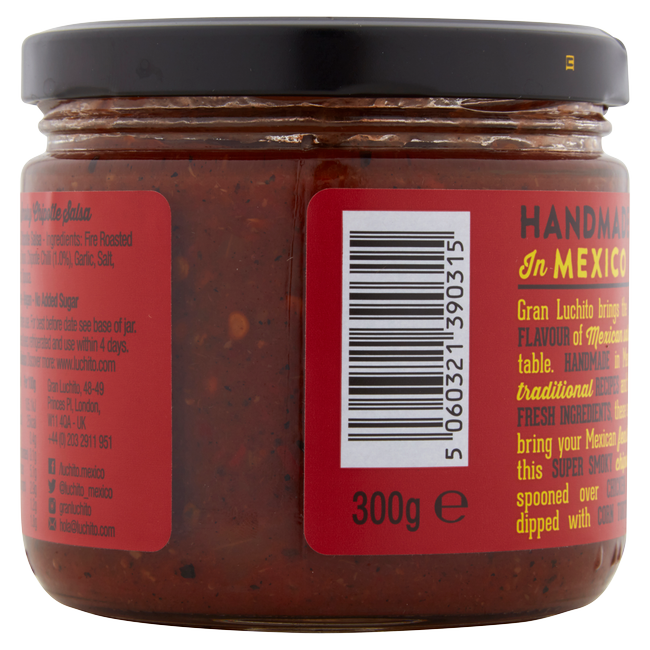 Gran Luchito Mexican Chipotle Salsa, 300g Food Cupboard fast delivery