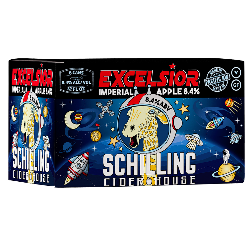Schilling Cider Excelsior Imperial Apple 6pk 12oz Can 8.4 ABV