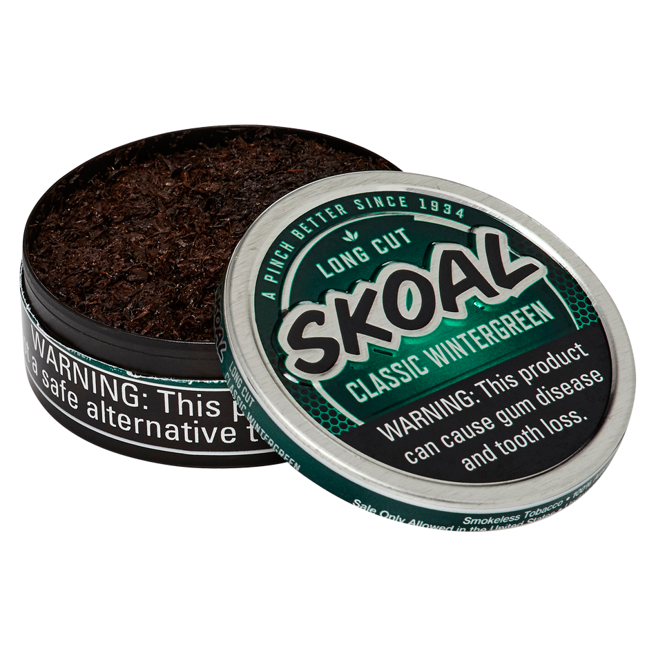 Skoal Wintergreen Long Cut Chewing Tobacco Smoke Shop fast delivery