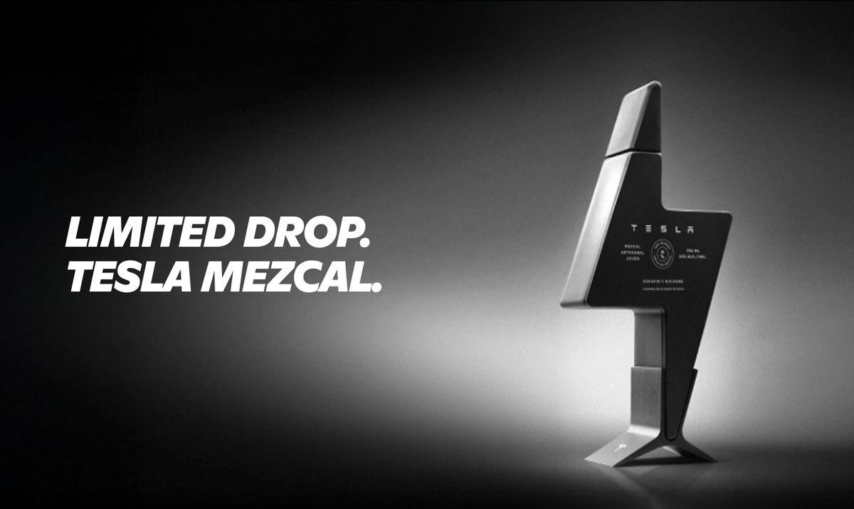 Gopuff: Tesla Mezcal – Limited Drop, Smoky & Smooth Finish