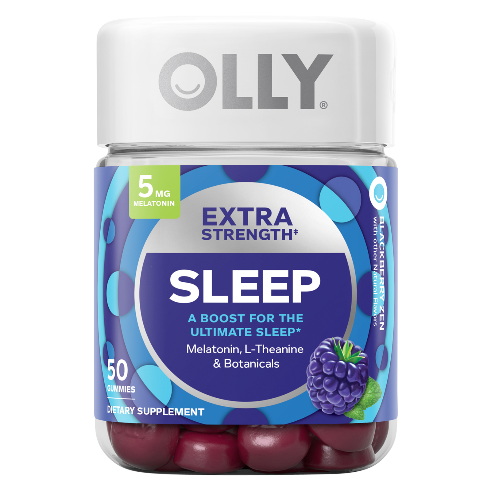 OLLY Extra Strength Sleep Gummies Blackberry Zen 50ct