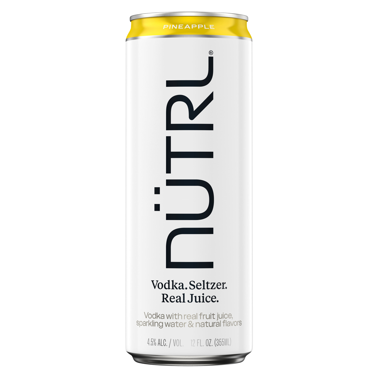 NUTRL Seltzer Pineapple Vodka Hard Seltzer 12oz Can 4.5% ABV