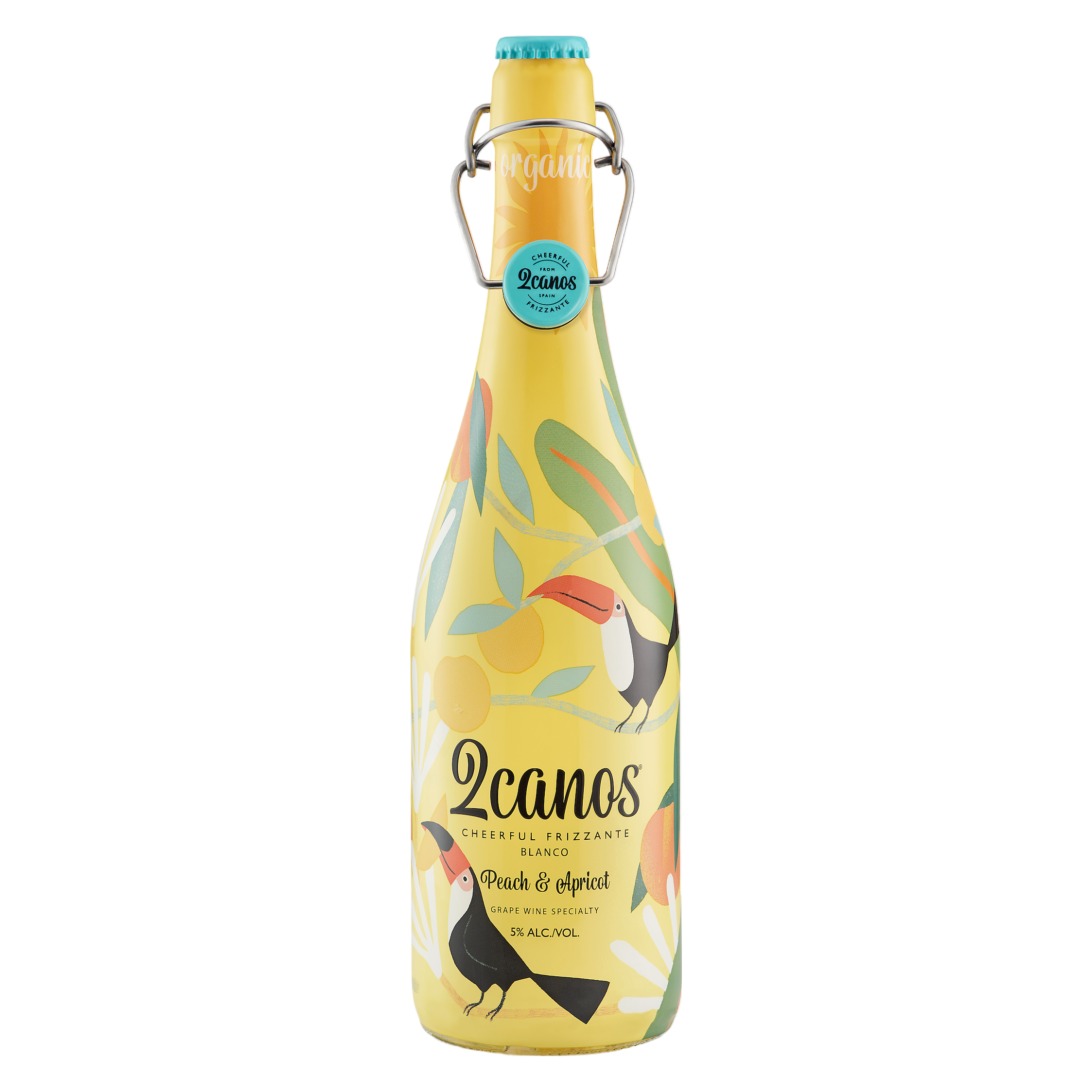 2canos Peach & Apricot Frizzante 750ml 5% ABV